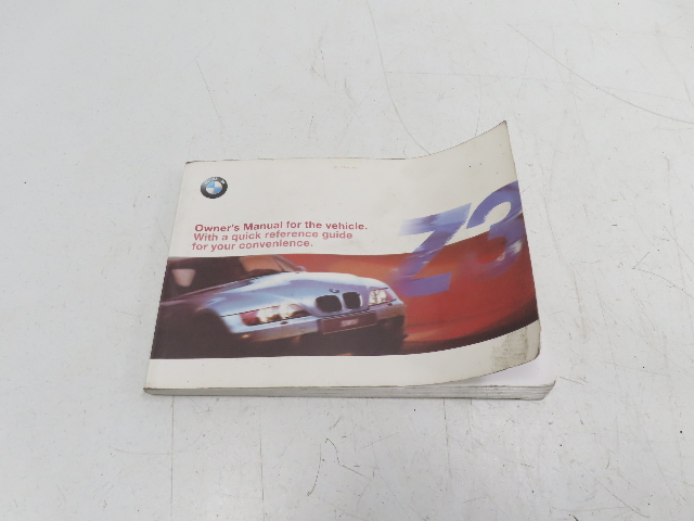 00 BMW Z3 E36 2.5L #1322 Owner's Manual Book 2.8L 2.3L Roadster Coupe M