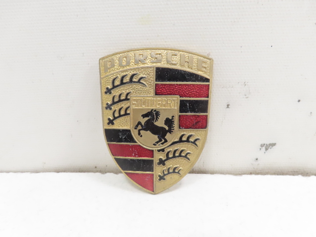 Porsche 944 Turbo 951 #1323 Emblem, Hood OEM Genuine Gold 90155921020