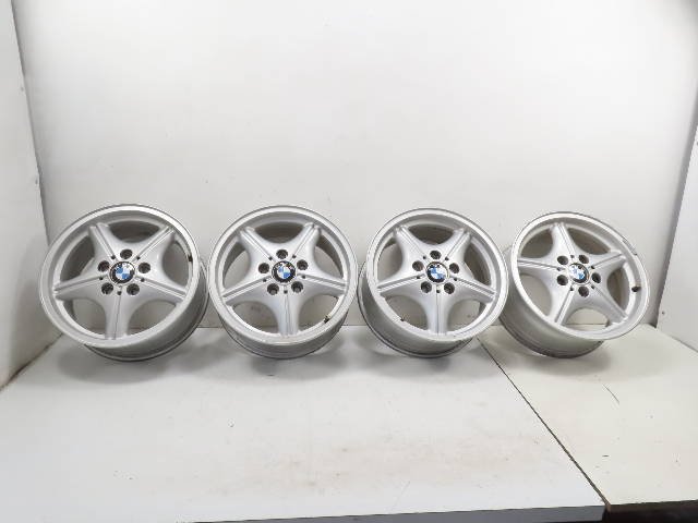 96 BMW Z3 E36 1.9L #1325 Wheel Set, Style 35 Z-Star 16x7 Silver 36111092260