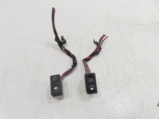96 BMW Z3 E36 1.9L #1325 Switch Pair w/ Wiring Harness Power Window 61311387916