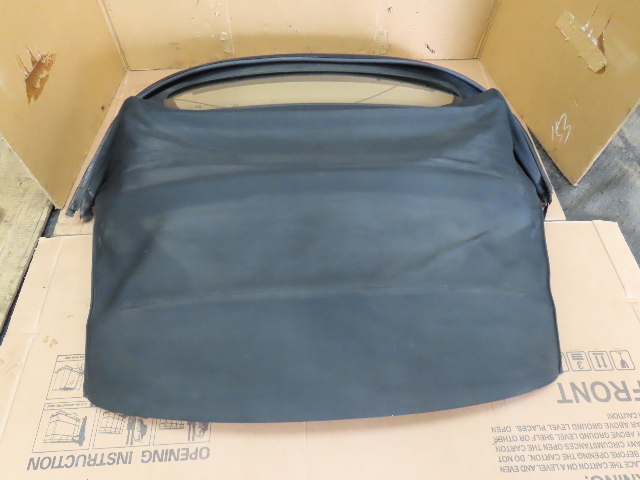 06 BMW Z4 E85 #1326 Convertible Soft Top Roof Frame Glass Window Black