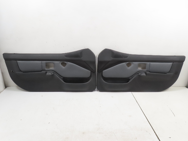 00 Bmw Z3 M #1327 Door Panel Pair, Black/Grey Nappa Leather Late Style
