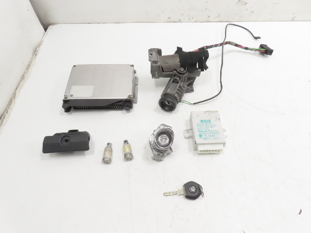 00 Bmw Z3 M #1327 Lock Set, S52 DME ECU Immobilizer Ignition 3.2L