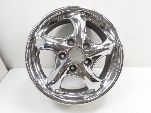 98 Porsche Boxster 986 #1328 Wheel, Carrera 17x7 OEM Chrome Front 911 99636212400