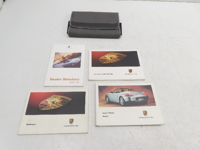 98 Porsche Boxster 986 #1328 Owners Manual Set Books W/ Pouch