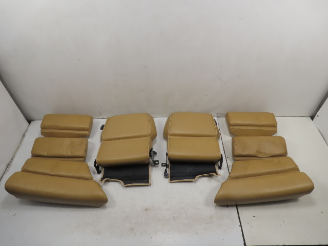87 Porsche 928 S4 #1331 Seat Set, Rear, Tan Champagne Bottom & Backrest
