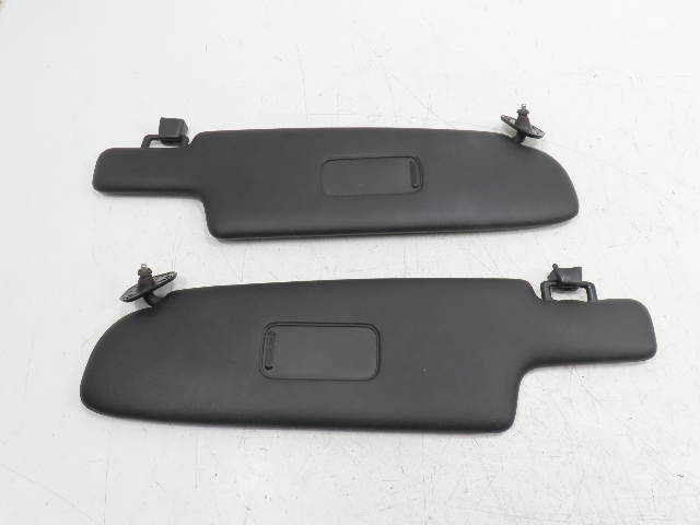 87 Porsche 928 S4 #1331 Sunvisor Pair, Vinyl Front Black OEM
