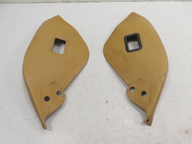 87 Porsche 928 S4 #1331 Trim Pair, Rear Seatbelt Seat Panel Champagne