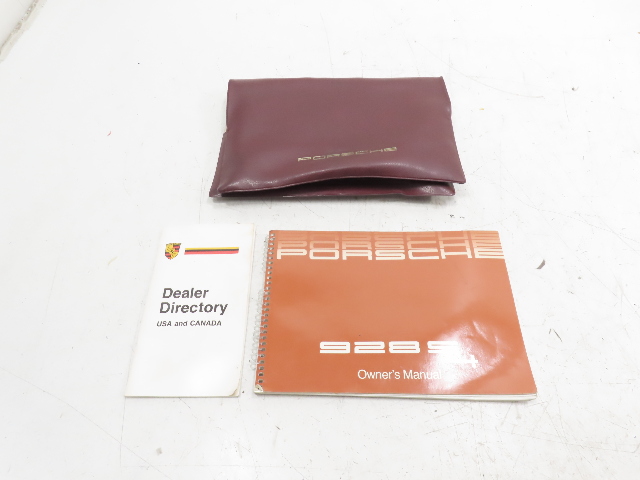 87 Porsche 928 S4 #1331 Owners Manual, Dealer Directory Pouch