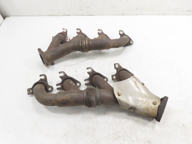 87 Porsche 928 S4 #1331 Exhaust Manifold Pair, Left & Right M28.42 5.0L V8 92811114607 92811114507