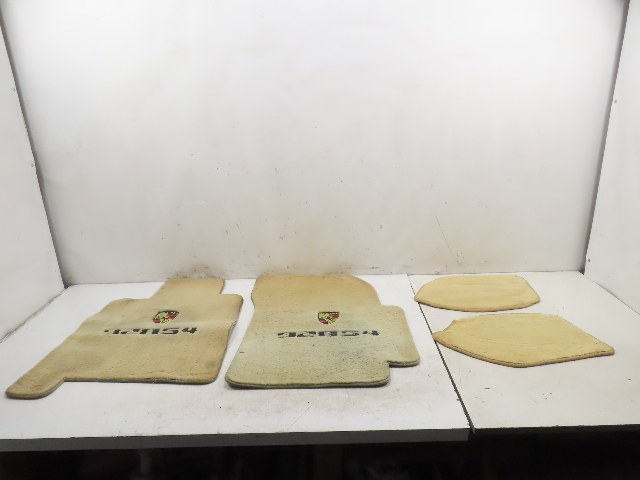 87 Porsche 928 S4 #1331 Carpet Set Floor Mats W/ PORSCHE SCRIPT Rear & Front