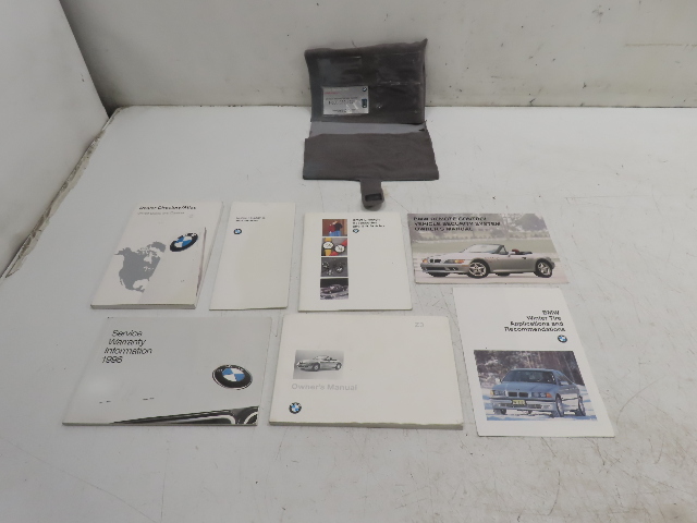 96 BMW Z3 E36 1.9L #1333 Owner's Manual & Books w/ Case