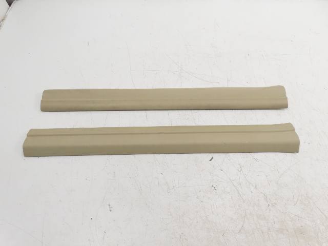 06 BMW Z4 E85 #1334 Trim Pair, Door Sill Carpet Holder Beige 51477016800 51477016799