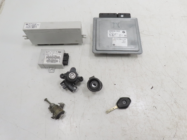 06 BMW Z4 E85 #1334 Lock Set Ignition Engine ECU Immobilizer 3.0L N52