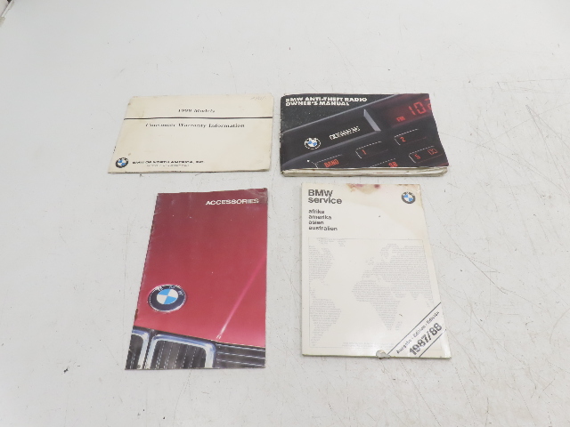 1988 BMW 325i E30 #1336 Owner's Manual & Books Convertible