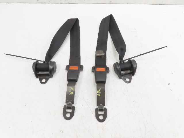 85 Porsche 928 S #1338 Seatbelt & Buckle Pair, Rear Black 92880301503