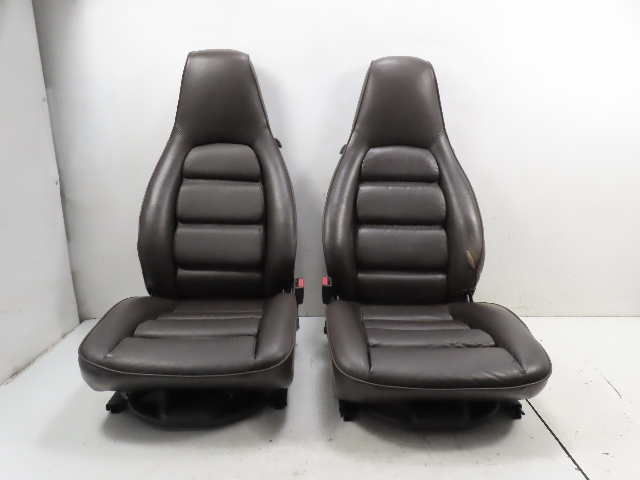 85 Porsche 928 S #1338 Seat Pair, Front 8-Way Power Leather Brown