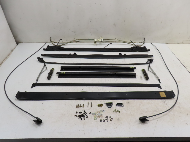 85 Porsche 928 S #1338 Sunroof Rails Tracks Mechanics Tracks Hardware Cable OEM