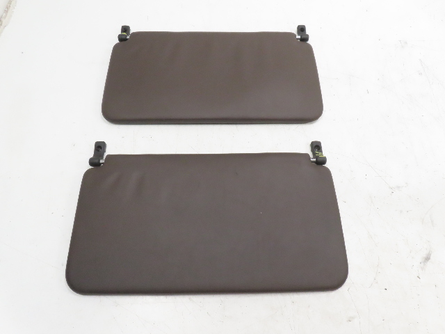 85 Porsche 928 S #1338 Sunvisor Pair, Vinyl Rear Brown OEM
