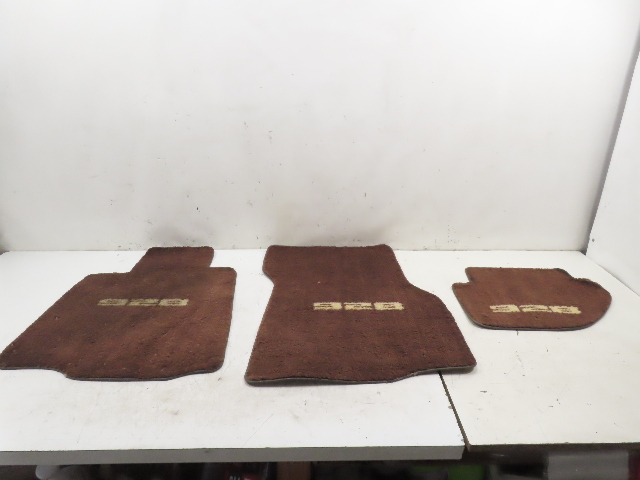 85 Porsche 928 S #1338 Carpet Set Floor Mats W/ PORSCHE SCRIPT BROWN