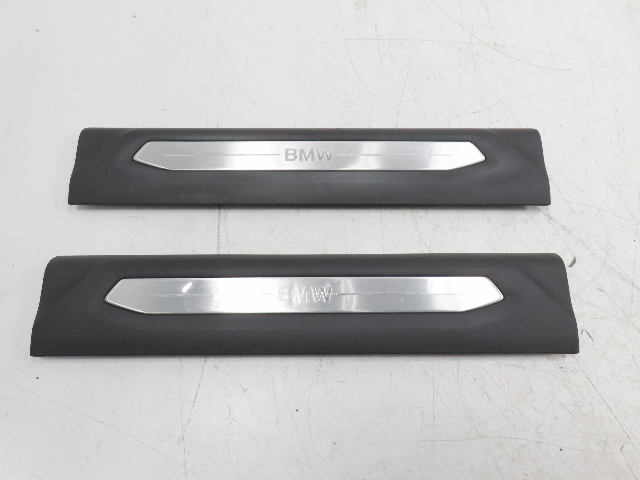 21 BMW F44 228 xi #1339 Trim Pair, Door Sill Scuff Panel Front Right & Left OEM 51497489947