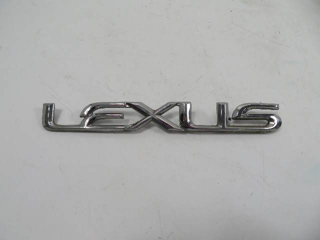 92-00 Lexus SC300 SC400 Emblem, "Lexus" Trunk Badge Sign Chrome OEM