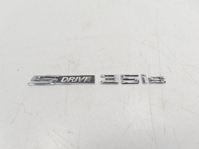 BMW Z4 E89 Emblem, Fender Right "Sdrive35is" OEM 	51147269063