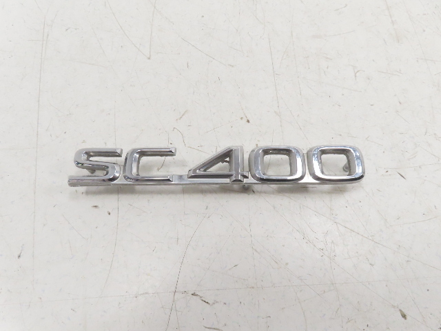Lexus SC400 SC300 Emblem, "SC400" Trunk Badge Chrome OEM