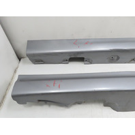 01-06 BMW M3 E46 Trim Side Skirt Pair Left & Right Steel Grey OEM