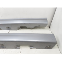 01-06 BMW M3 E46 Trim Side Skirt Pair Left & Right Steel Grey OEM