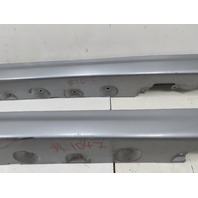 01-06 BMW M3 E46 Trim Side Skirt Pair Left & Right Steel Grey OEM