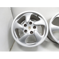 Porsche Boxster 986 Wheel Set, Five Spoke 17x8.5 17x7 Staggered 98636212605 98636212400