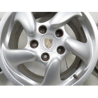 Porsche Boxster 986 Wheel Set, Five Spoke 17x8.5 17x7 Staggered 98636212605 98636212400