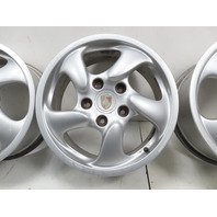 Porsche Boxster 986 Wheel Set, Five Spoke 17x8.5 17x7 Staggered 98636212605 98636212400