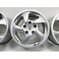 Porsche Boxster 986 Wheel Set, Five Spoke 17x8.5 17x7 Staggered 98636212605 98636212400