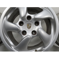 Porsche Boxster 986 Wheel Set, Five Spoke 17x8.5 17x7 Staggered 98636212605 98636212400