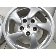 Porsche Boxster 986 Wheel Set, Five Spoke 17x8.5 17x7 Staggered 98636212605 98636212400