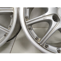 01 Porsche Boxster 986 #1300 Wheel Set Sport BBS 10 Spoke Staggard 18x8.5 & 18x9 OEM