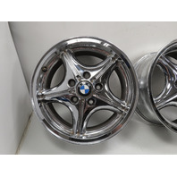 99 BMW Z3 E36 2.5L #1302 Wheel Set, Style 35 Z-Star 16x7 Chrome 36111092260