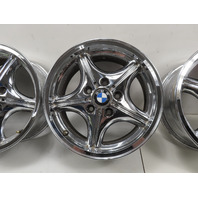 99 BMW Z3 E36 2.5L #1302 Wheel Set, Style 35 Z-Star 16x7 Chrome 36111092260