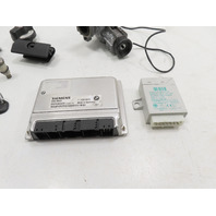 99 BMW Z3 E36 2.5L #1302 Lock & Key Set, ECU DME EWS Immobilizer Ignition M52/TU