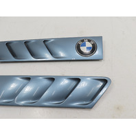 99 BMW Z3 E36 2.5L #1302 Grill Pair, Exterior Hood Gill Atlanta Blue 51138397505 51138397506