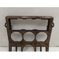 00 BMW Z3 E36 2.5L #1304 Trim, Center Console Gauge Climate Wood Grain 51168410711