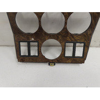 00 BMW Z3 E36 2.5L #1304 Trim, Center Console Gauge Climate Wood Grain 51168410711
