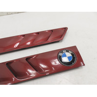 00 BMW Z3 E36 2.5L #1304 Grill Pair, Exterior Hood Gill Siena Red 51138397505 51138397506