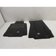 16 Nissan 370Z Convertible #1305 Floor Mat Pair, Carpet Left & Right Black