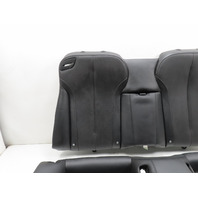 12 BMW 650i F12 Convertible #1306 Seat Set, Bottom & Backrest Cushion Black Rear