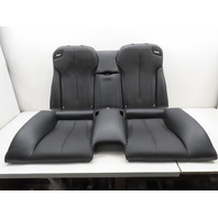 12 BMW 650i F12 Convertible #1306 Seat Set, Bottom & Backrest Cushion Black Rear