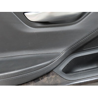 12 BMW 650i F12 Convertible #1306 Door Panel Trim, Black Nappa Black Wood Left