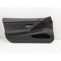 12 BMW 650i F12 Convertible #1306 Door Panel Trim, Black Nappa Black Wood Left